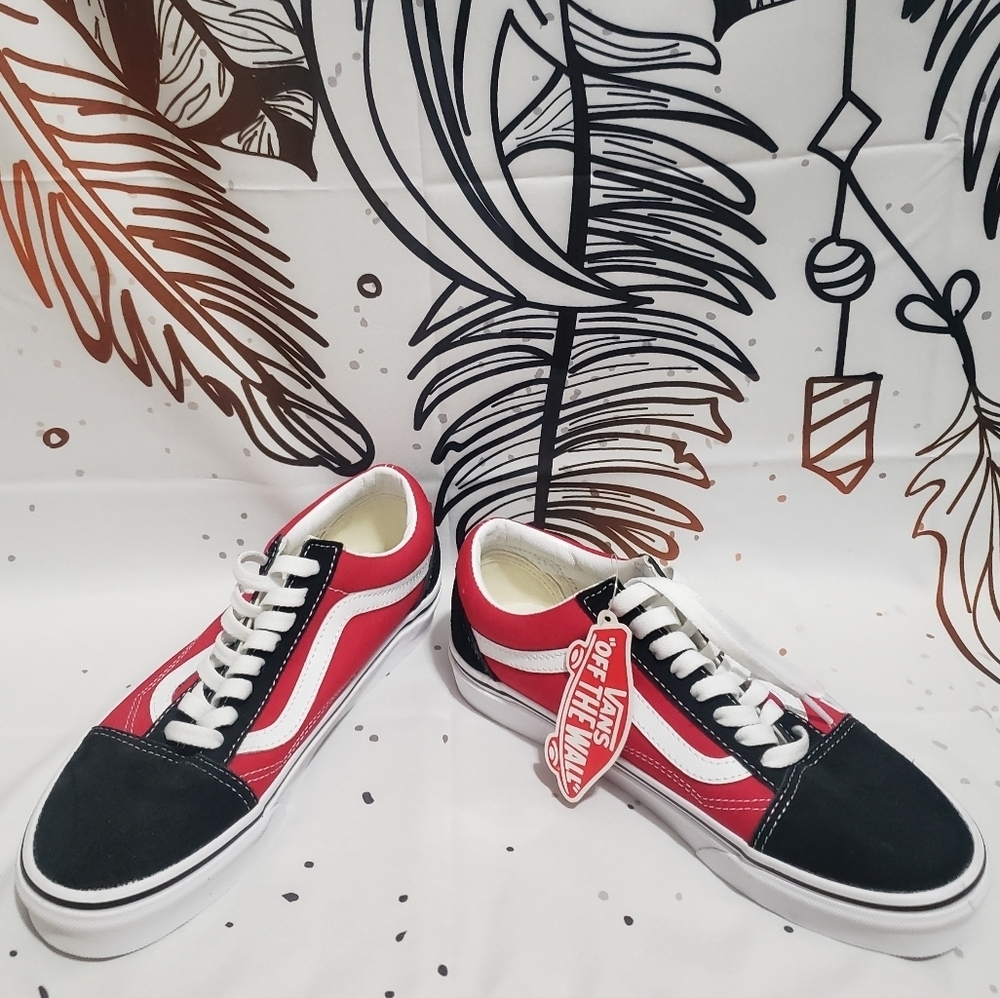 Vans | Old Skool 'OTW Sidewall' Black/Racing Red